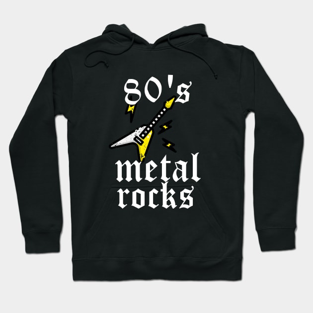 80's Metal Rocks Hoodie by MCALTees